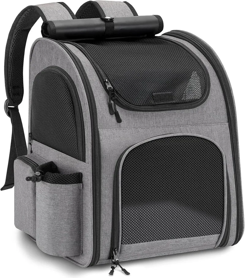 Sac Dos Transport Chien Fenêtre Maille 10kg