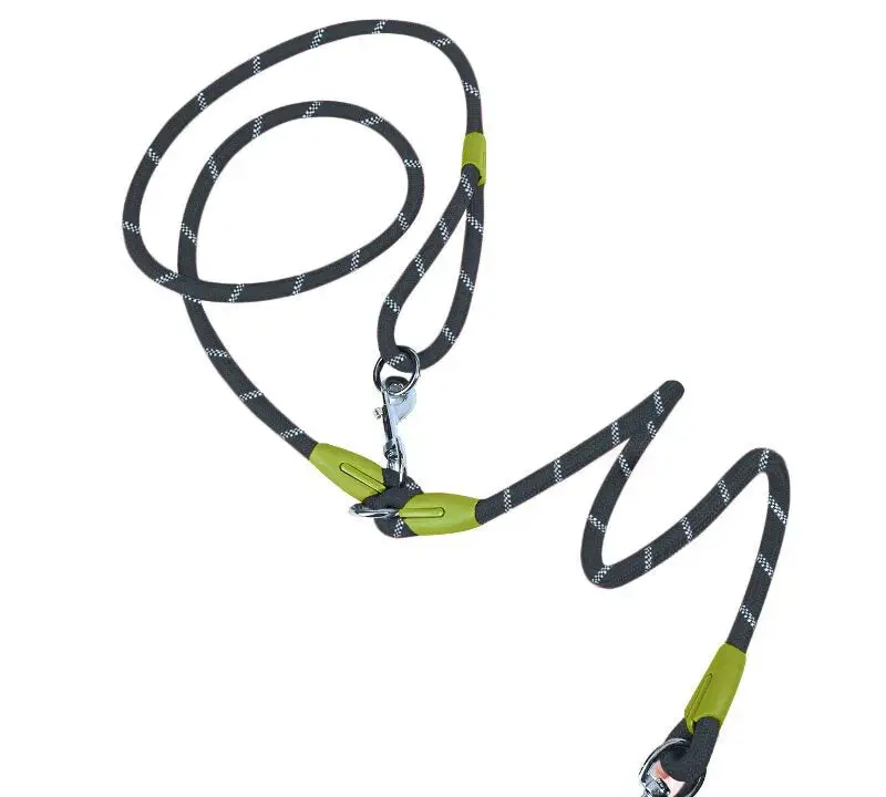 Laisse Anneau Mains Libres Gros Chien Nylon