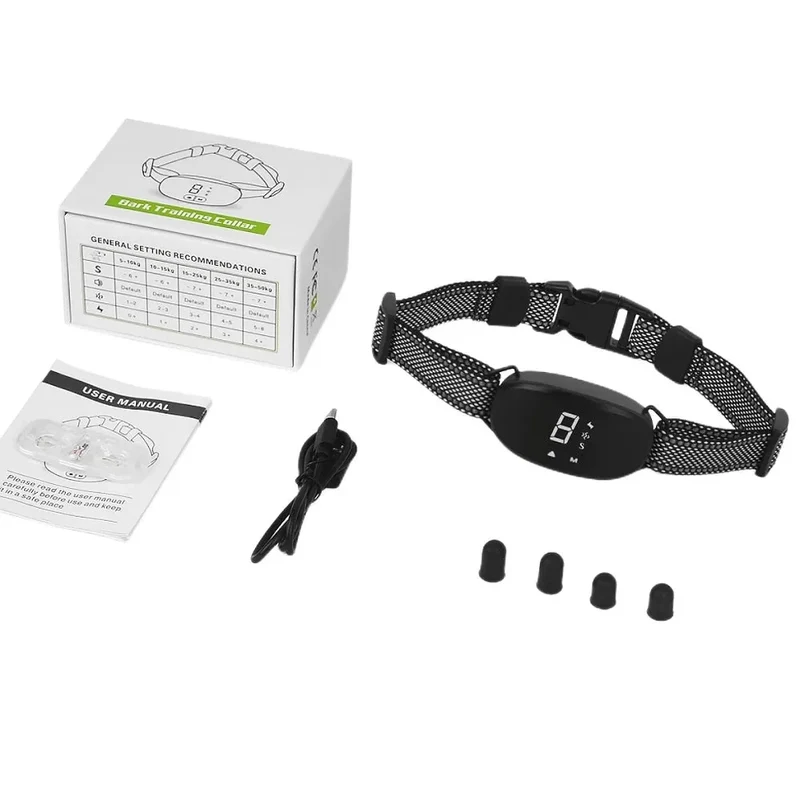 Collier Anti-Aboiement Rechargeable Chien Moyen