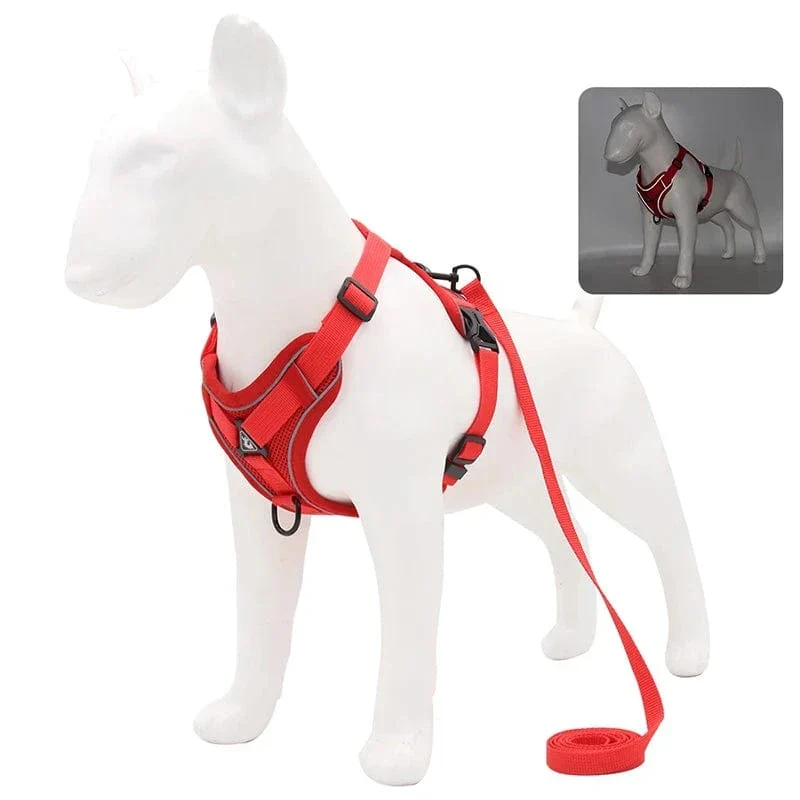 Harnais Réfléchissant Ajustable Chien 6 Coloris