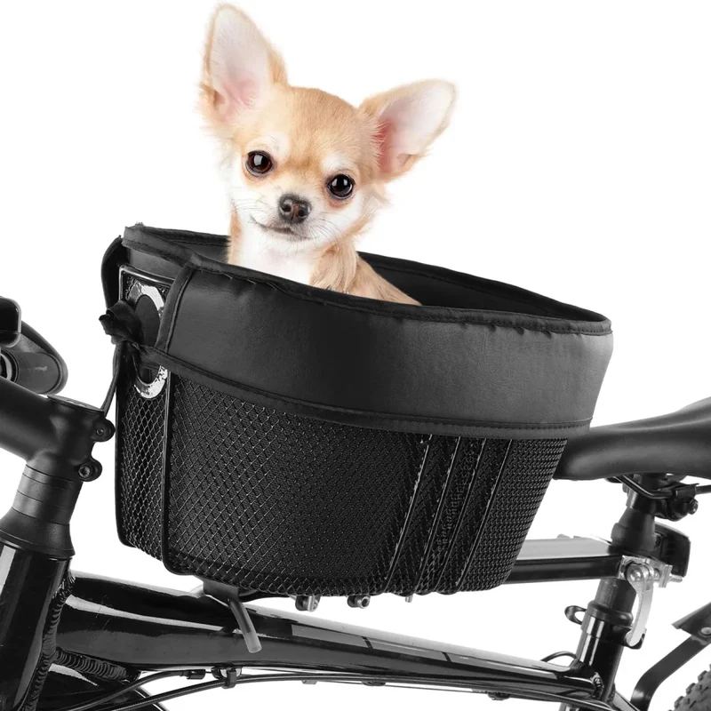 Panier Vélo Chien Sécurisé Avant