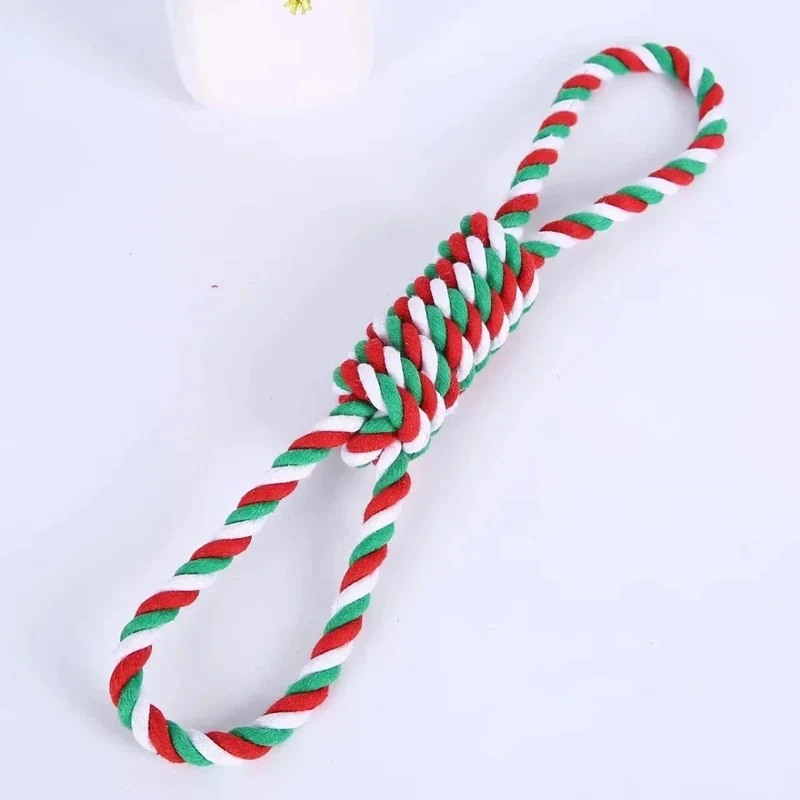 Jouet Corde Noël Résistant Gros Chien