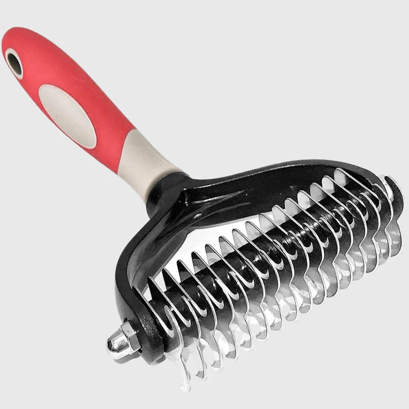 Brosse Poil Long Grande Race Rouge
