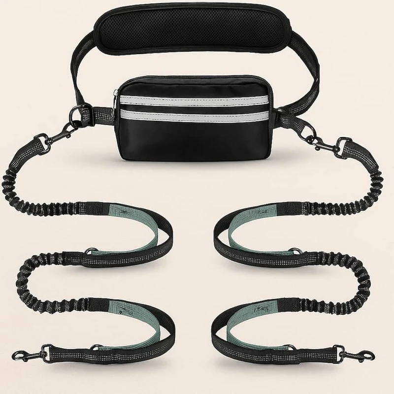 Laisse Mains Libres Canicross Gros Chien Bungee