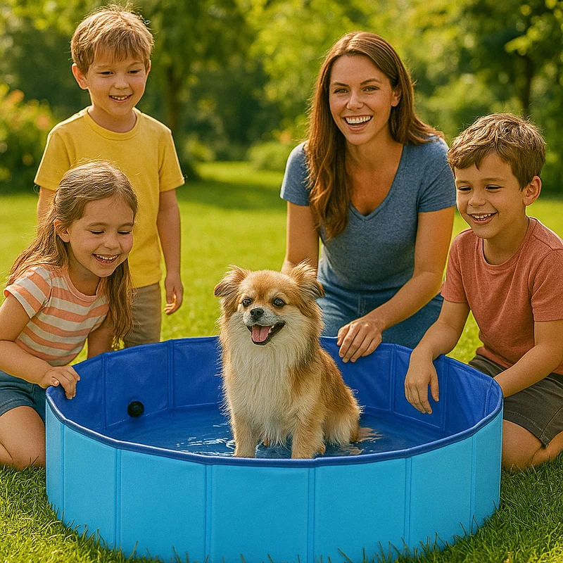 Piscine Plastique Rigide Chien Été Rafraîchissement