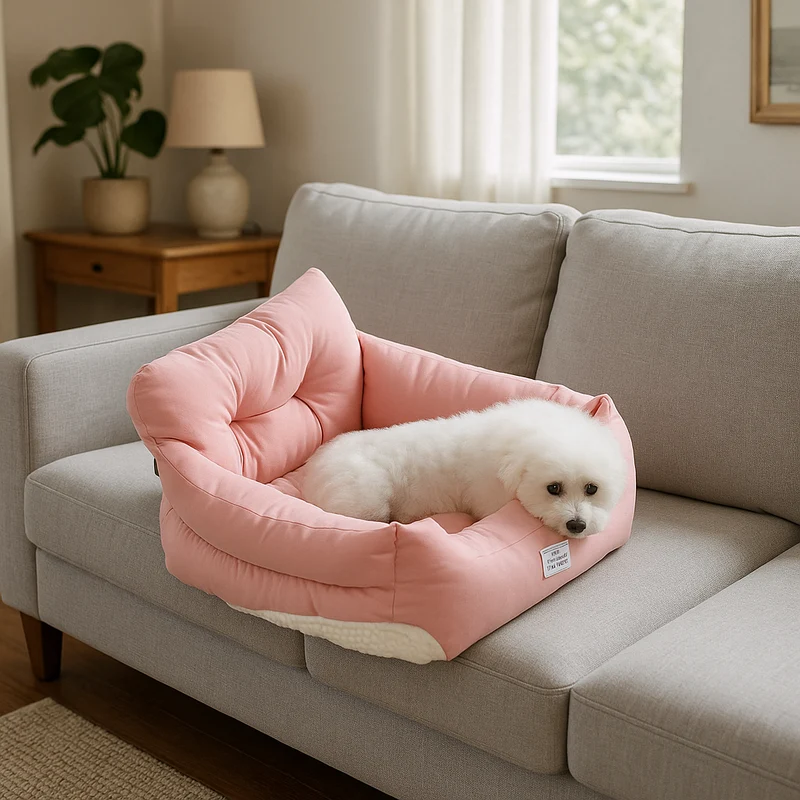 Panier Canapé Rose Chien Grandes Races