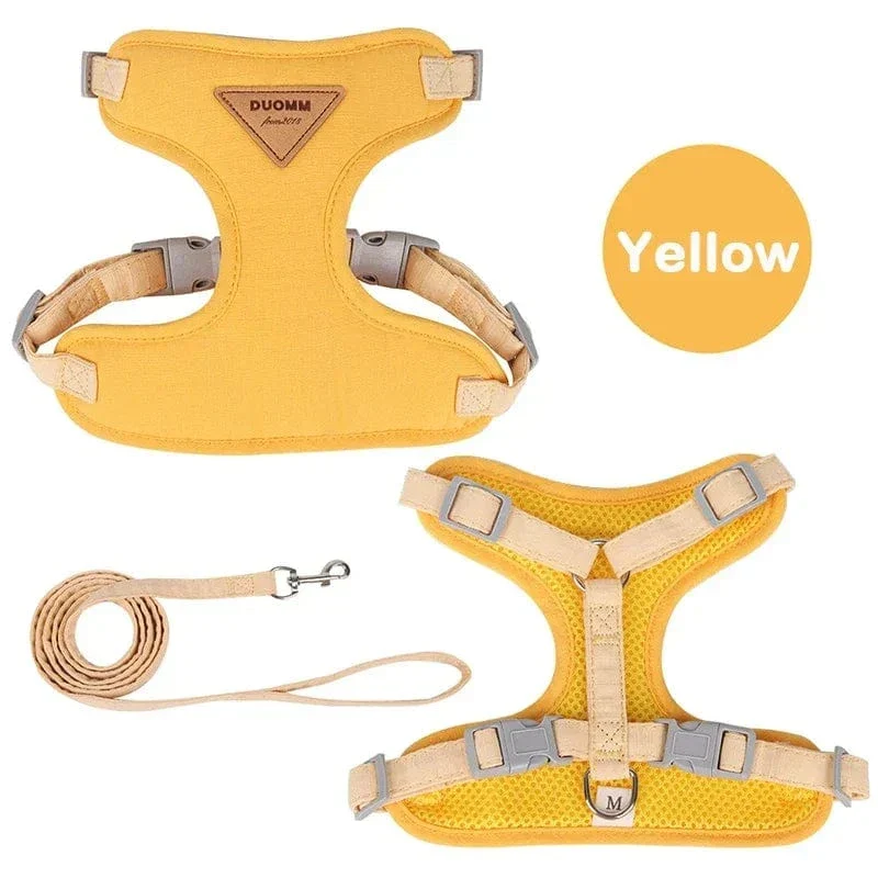 Harnais Laisse Anti-Traction Chien 4 Coloris