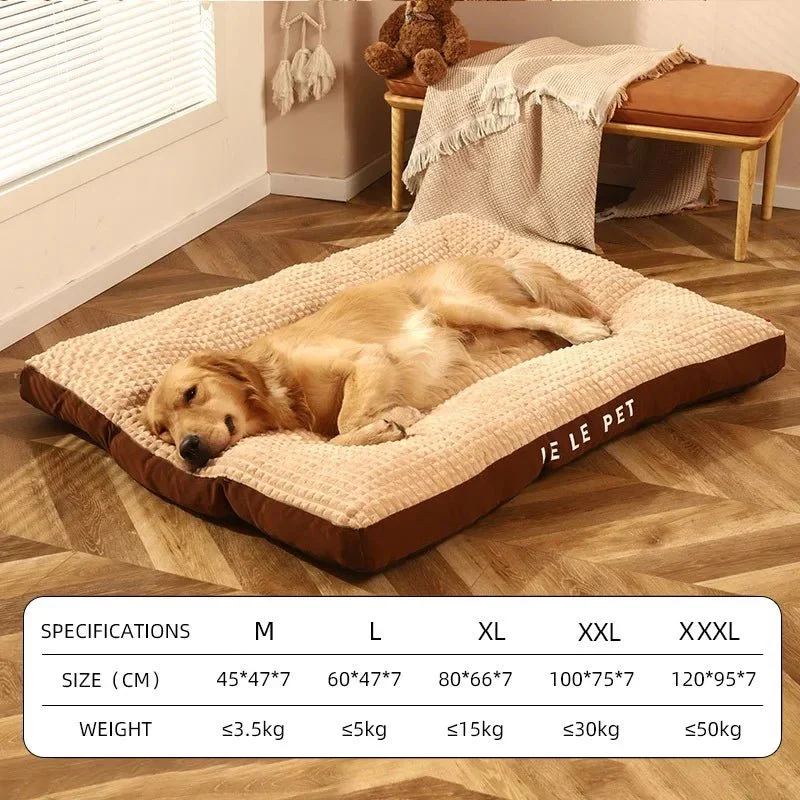 Tapis Lit Lavable Gros Chien XXL Antidérapant
