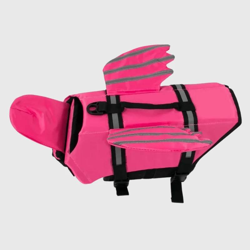 Gilet Sauvetage Chien Design Rose Ajustable