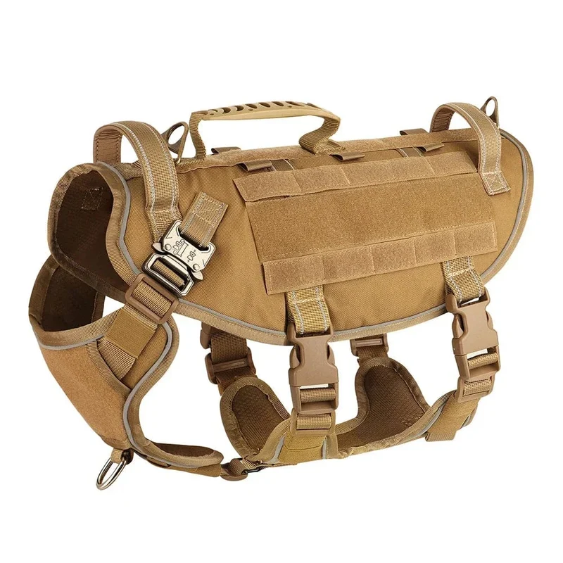 Harnais Anti-Traction Kaki Rose Chien