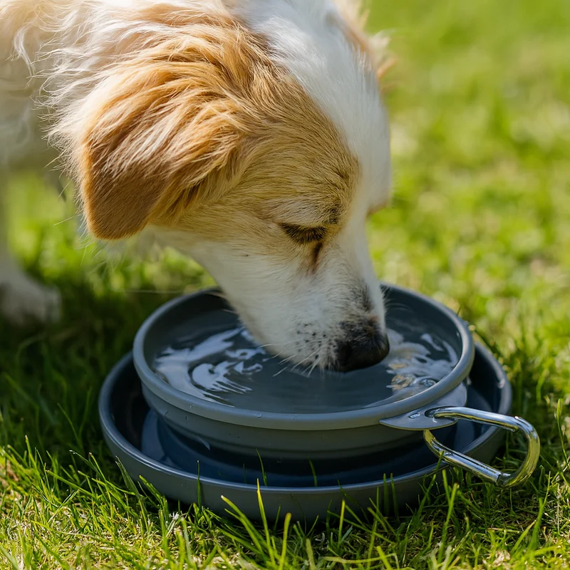 Gamelle Pliable Silicone Gros Chien Voyage