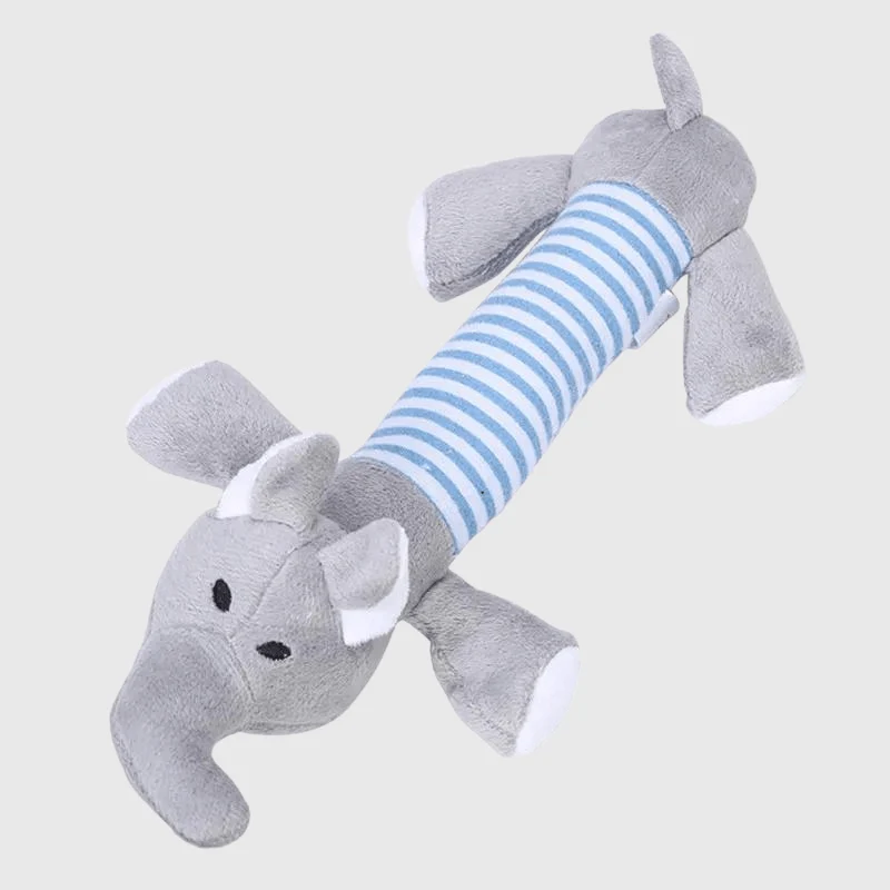 Peluche Longue Chien 25cm Éléphant Canard