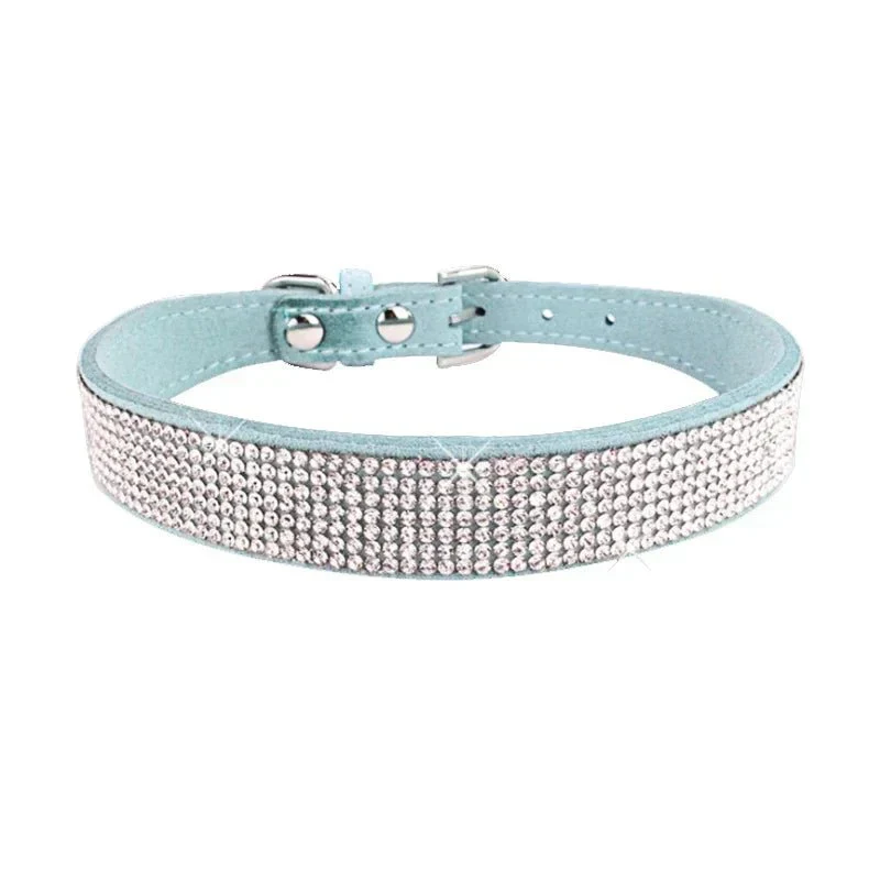 Collier Strass Paillettes Chiot Fantaisie