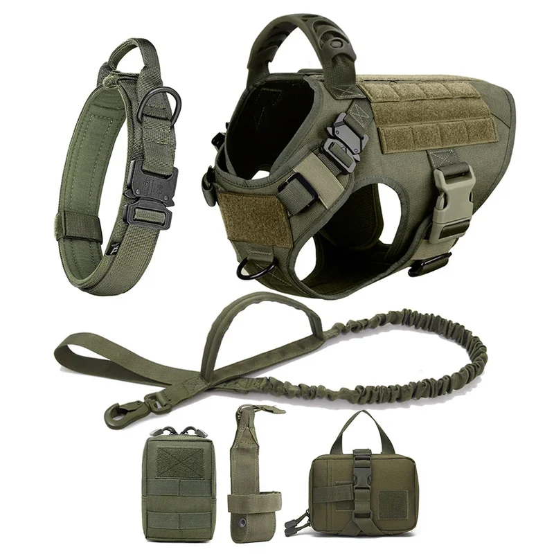 Harnais Tactique Gros Chien Set Complet