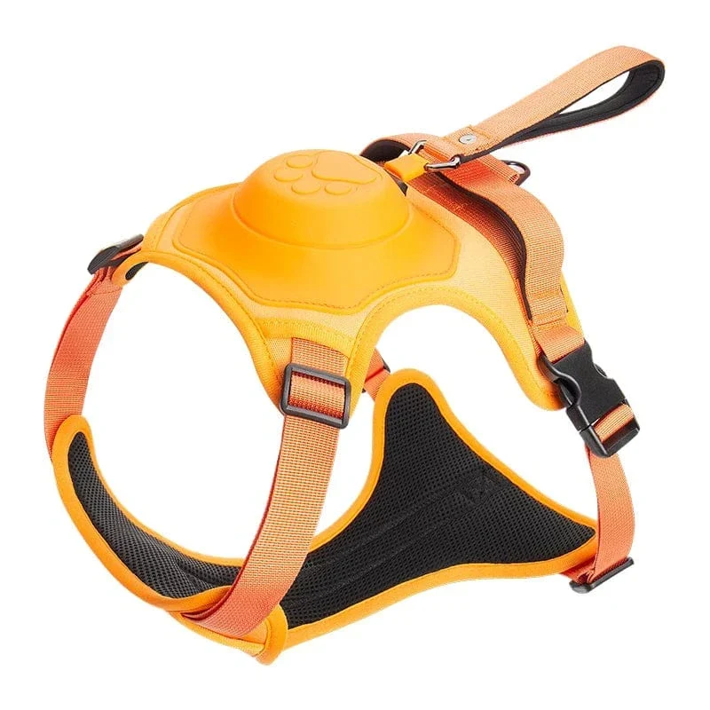 Harnais Sac Dos Anti-Traction Malinois Jaune