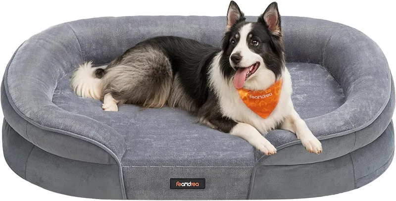 Panier Orthopédique XXL Mousse Mémoire Gros Chien