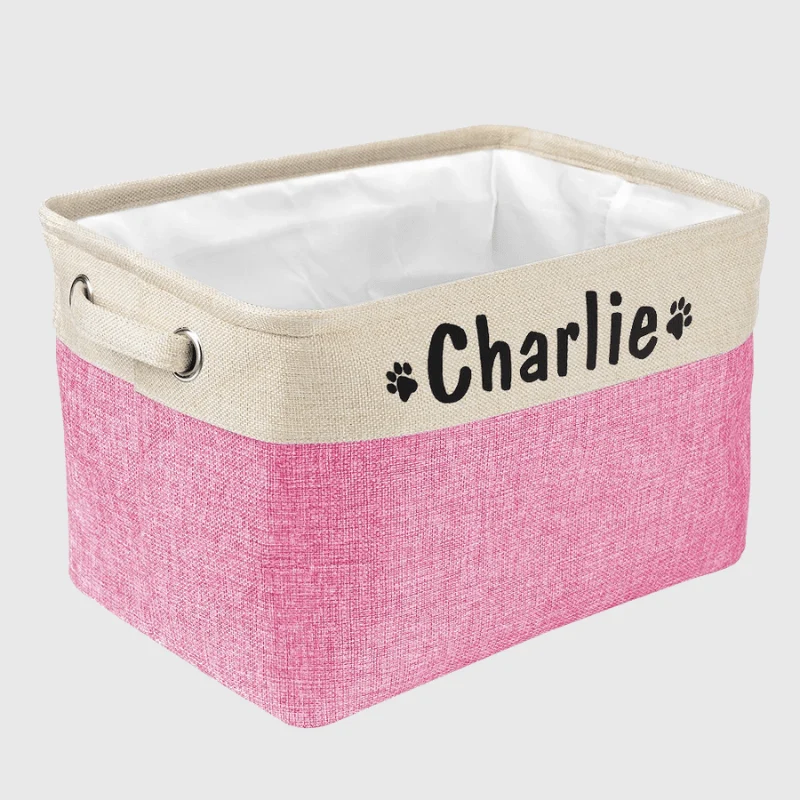 Boite Rangement Jouets Chien Tissu Personnalisée