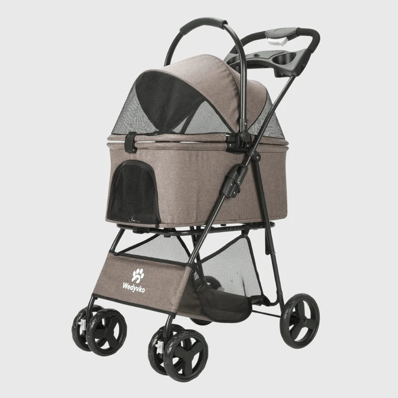 Poussette Pliable Chien Confort Anti-UV
