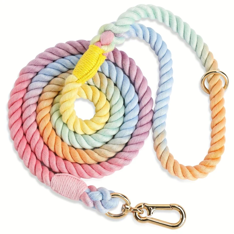 Laisse Tressée Coton Gros Chien 1.5m