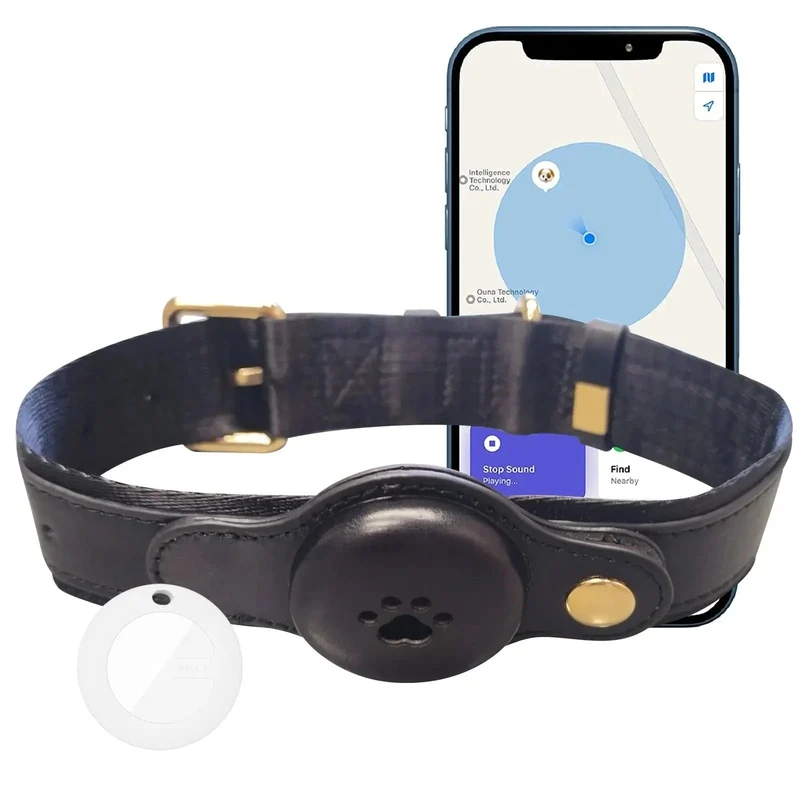 Collier GPS Rechargeable Chien Apple Find My