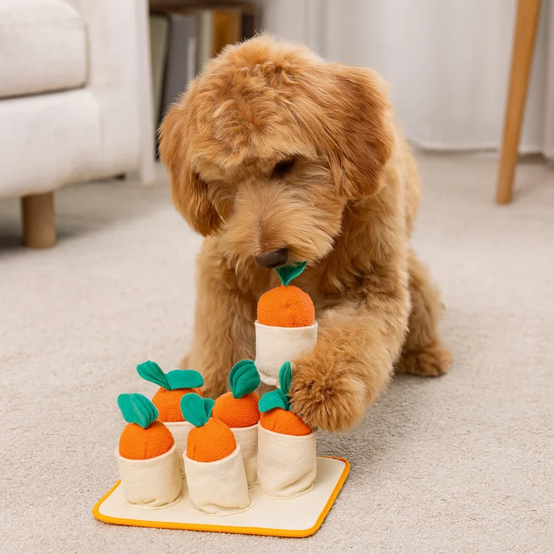 Tapis Fouille Carotte Chien Jeu Olfactif