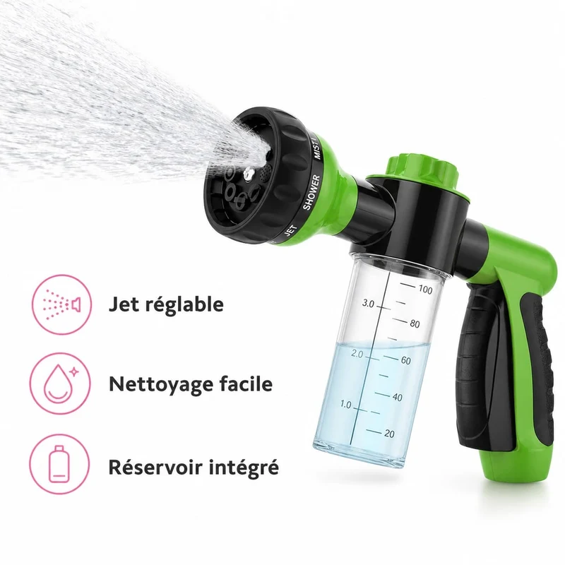 Douchette Bain Chien Shampoing Intégré