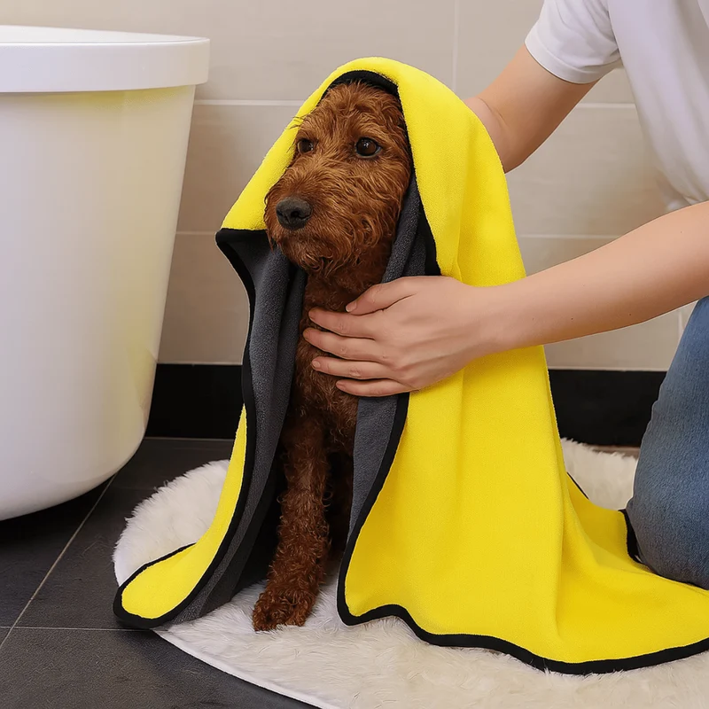 Serviette Microfibre Séchage Rapide Chien