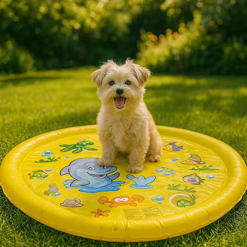 Piscine Gonflable Chien PVC 170cm Été