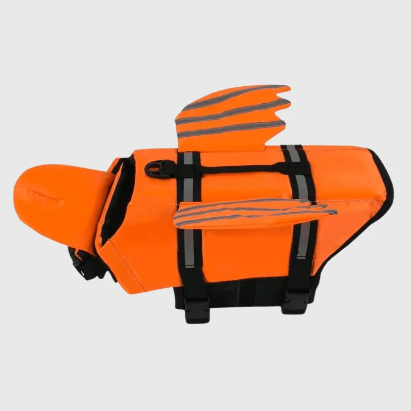 Gilet Sauvetage Chien Orange Haute Visibilité