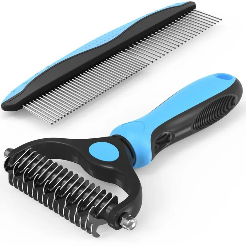 Brosse Toilettage 2-en-1 Poil Long Chien