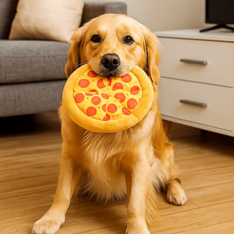 Peluche Pizza Street Food Chien