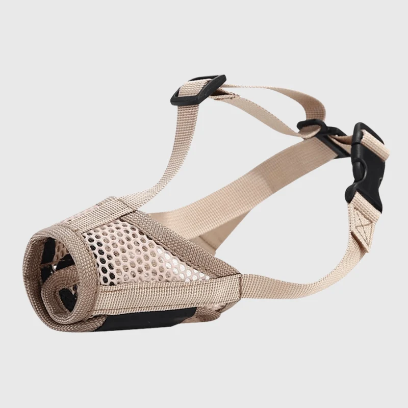 Muselière Panier Beige Gros Chien Réglable
