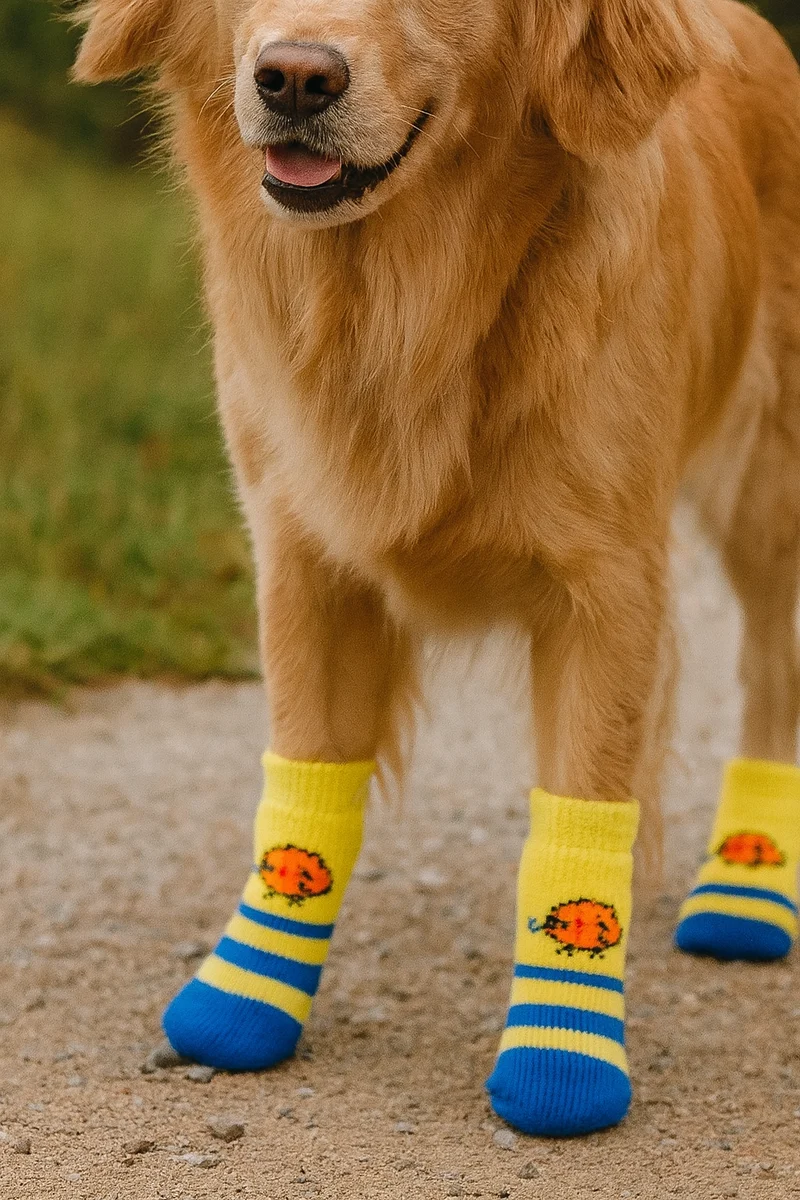 Chaussettes Antidérapantes Protection Pattes Chien
