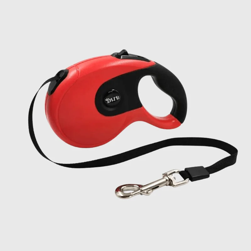 Laisse Rétractable Rouge Chien 3m 5m 8m