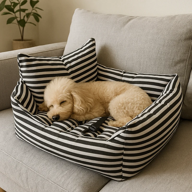 Panier Canapé Design Chien Noir Blanc