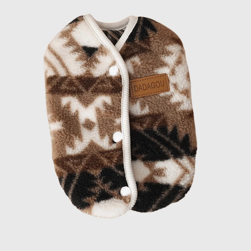 Pull Polaire Laine Chien Hiver Confort