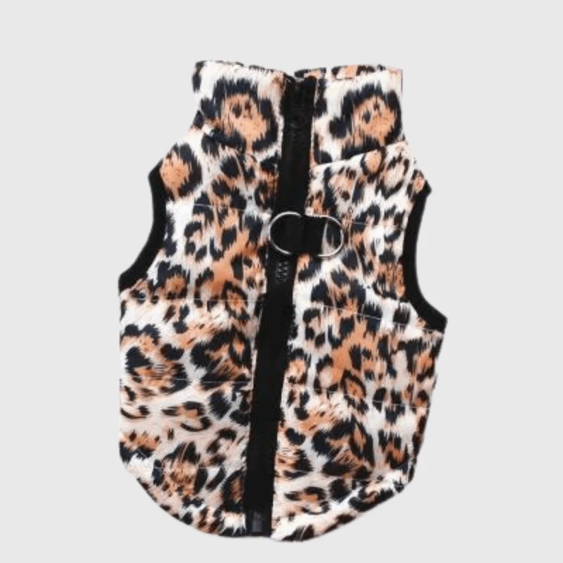 Manteau Imperméable Motif Léopard Gros Chien