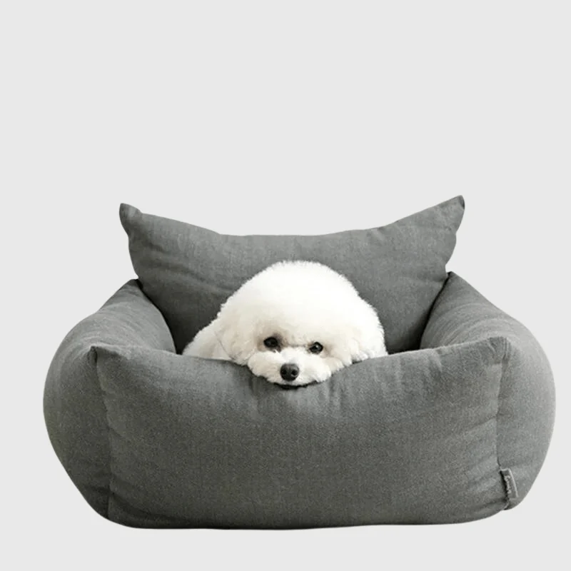 Panier Cocoon Confort Chien Gris Moelleux