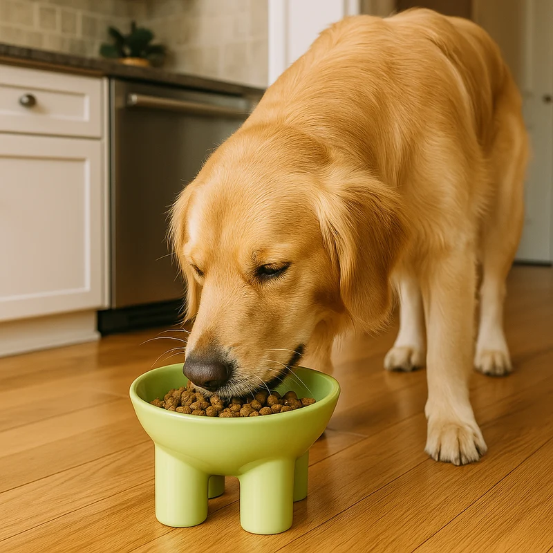 Gamelle Surélevée Inox Gros Chien Ergonomique