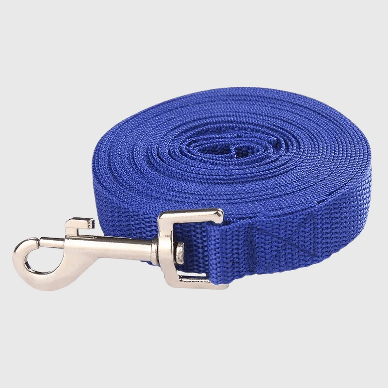 Laisse Nylon Courte Gros Chien Bleue