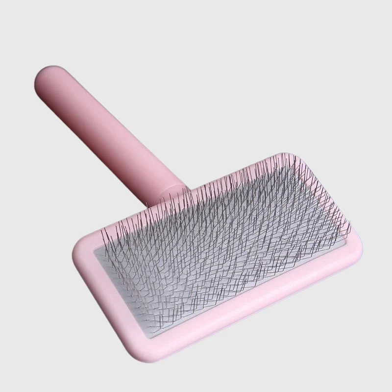 Brosse Toilettage Poil Court Chien Rose
