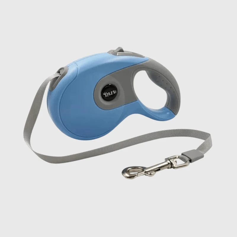 Laisse Enrouleur Bleue Chien 3m 5m 8m