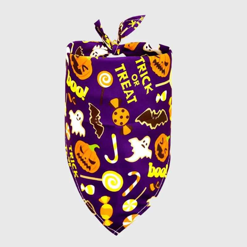 Bandana Festif Halloween Chien Coloré