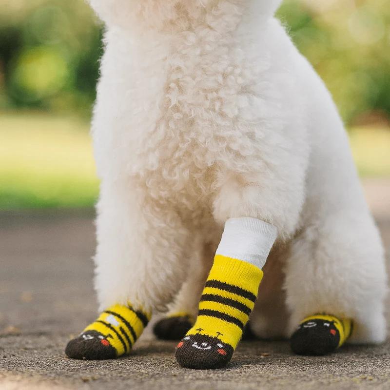 Chaussette Pansement Patte Chien Abeille