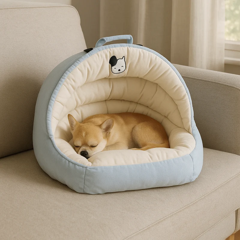 Panier Canapé Design Chien Bleu Confort