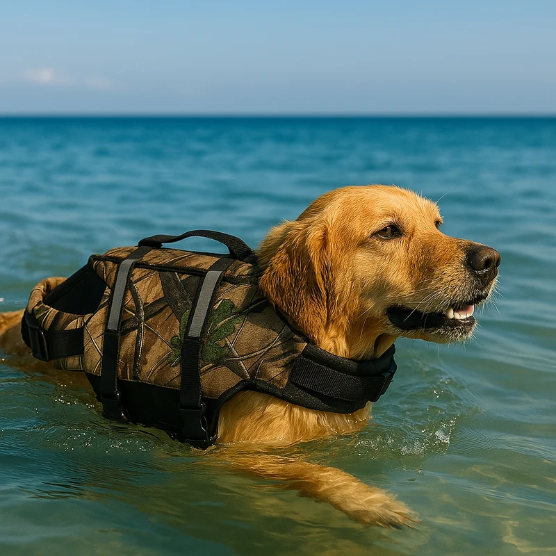 Gilet Sauvetage Chien Marron Respirant XXS-M