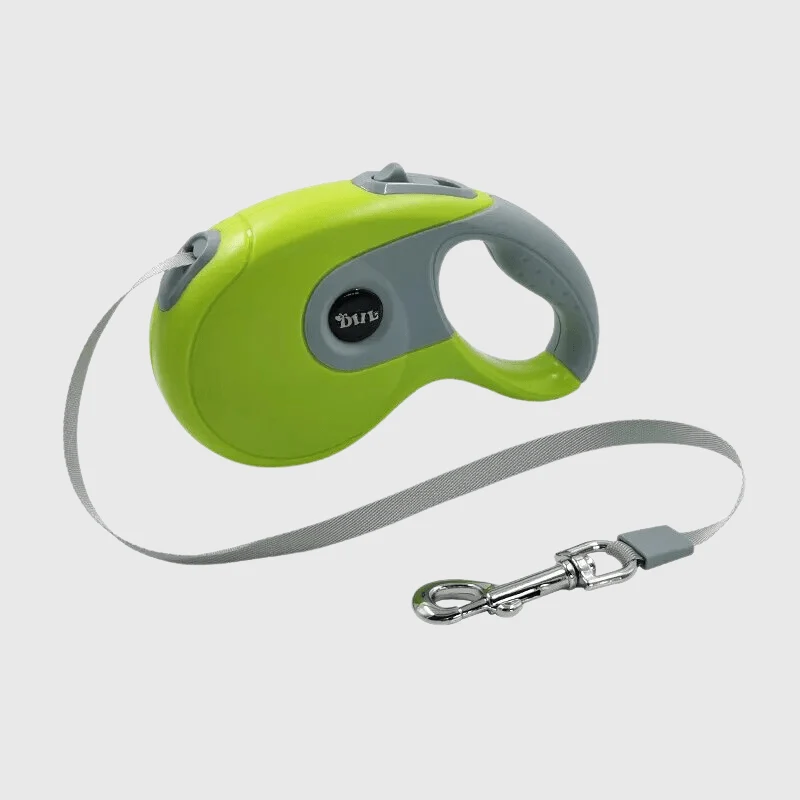 Laisse Enrouleur Rétractable Chien Vert 3-8m