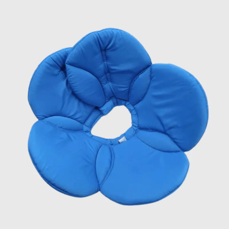 Collerette Décorative Fleur Bleue Gros Chien