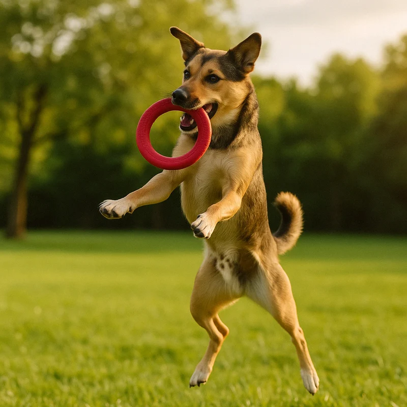 Frisbee Ultra-Résistant Caoutchouc Gros Chien