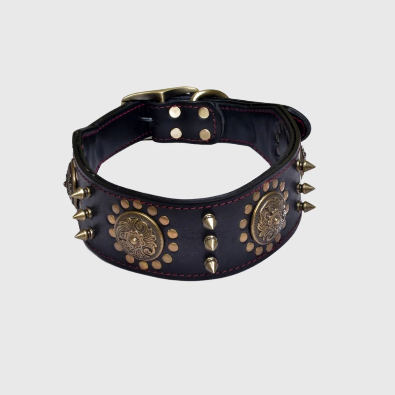 Collier Cuir Véritable Renforcé Gros Chien